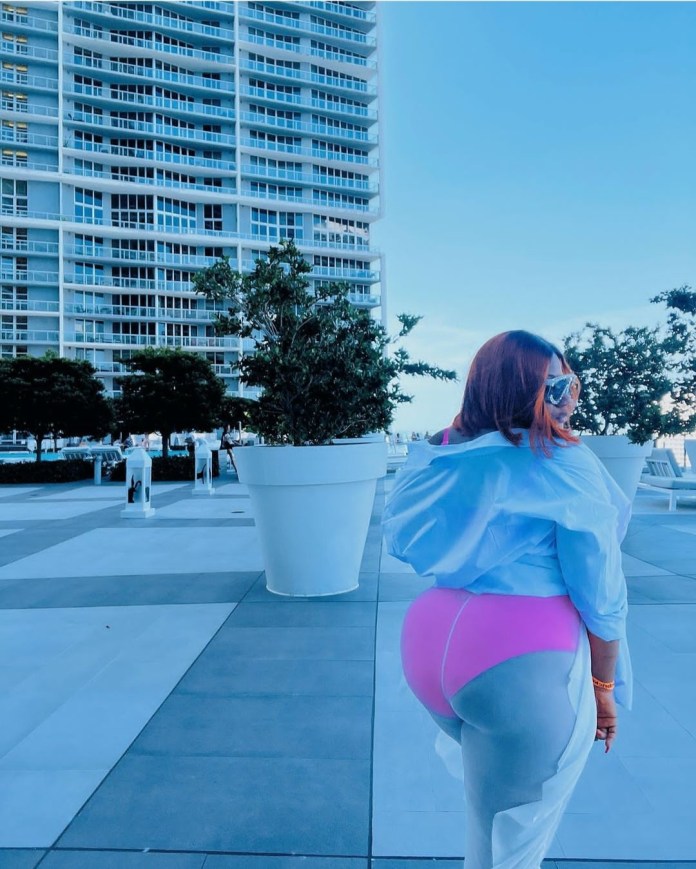 “You’re so used to artificial body that you don’t appreciate natural bodies anymore” NKECHI BLESSING talks about her “gallops” as she shows off body in see-through outfit (PHOTOs)