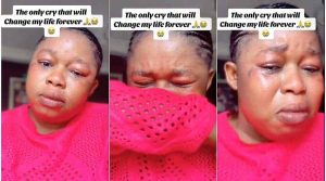 “Only the cry of a baby will change my life, God help me” – Lady cries uncontrollably