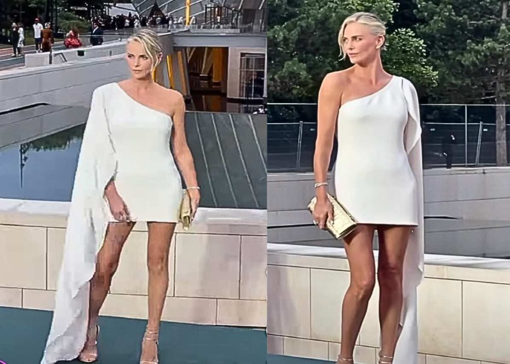 Charlize Theron radiates at Louis Vuitton’s Olympic Prelude Soirée