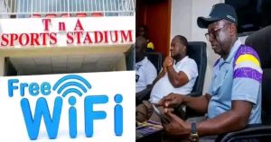 Medeama SC boss Moses Armah installs free Wi-Fi at TnA Stadium