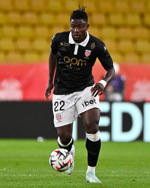 Ghana defender Mohammed Salisu reacts after Monacoâs comeback win over Montpellier