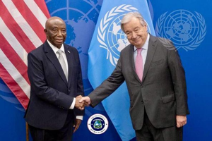 Pres. Boakai, UN Secretary General Meet, Talk Progress