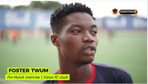 "I’m not under pressure to face my former club"- Legon Cities forward Foster Twum ahead of Vision clash