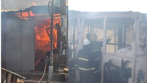 Tema: Fire destroys over 500 structures in Tuabodom leaving hundreds of people homeless