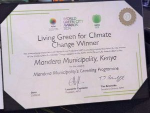 CS Duale congratulates Mandera County for winning global climate change award