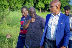 GFA Vice-President Mark Addo inspects borehole projects in Upper West Region