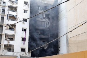 Dozens of buildings razed in Israeli strikes on south Beirut