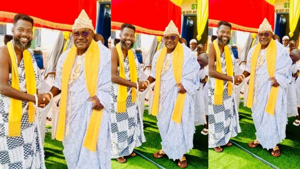 Sparqlyn Honors Paramount Chief of Asere, Aims to Unite Ga-Adangbe States Through Music