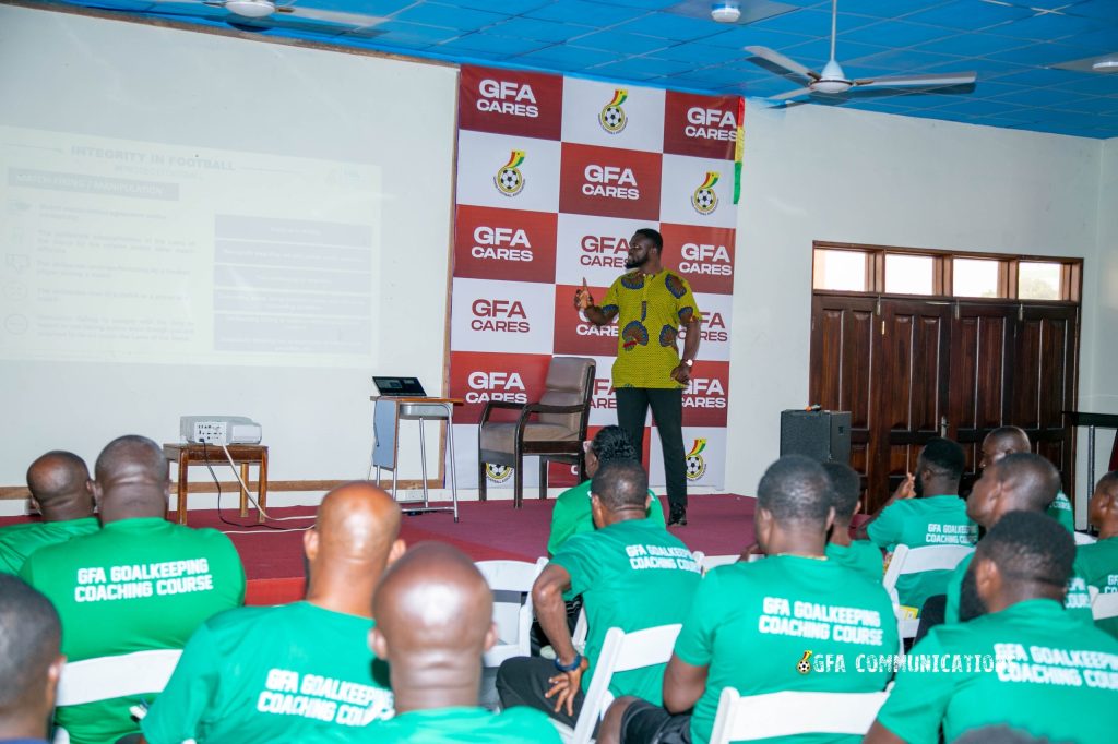 Goalkeepers’ coaches undergo safeguarding and integrity training in Prampram