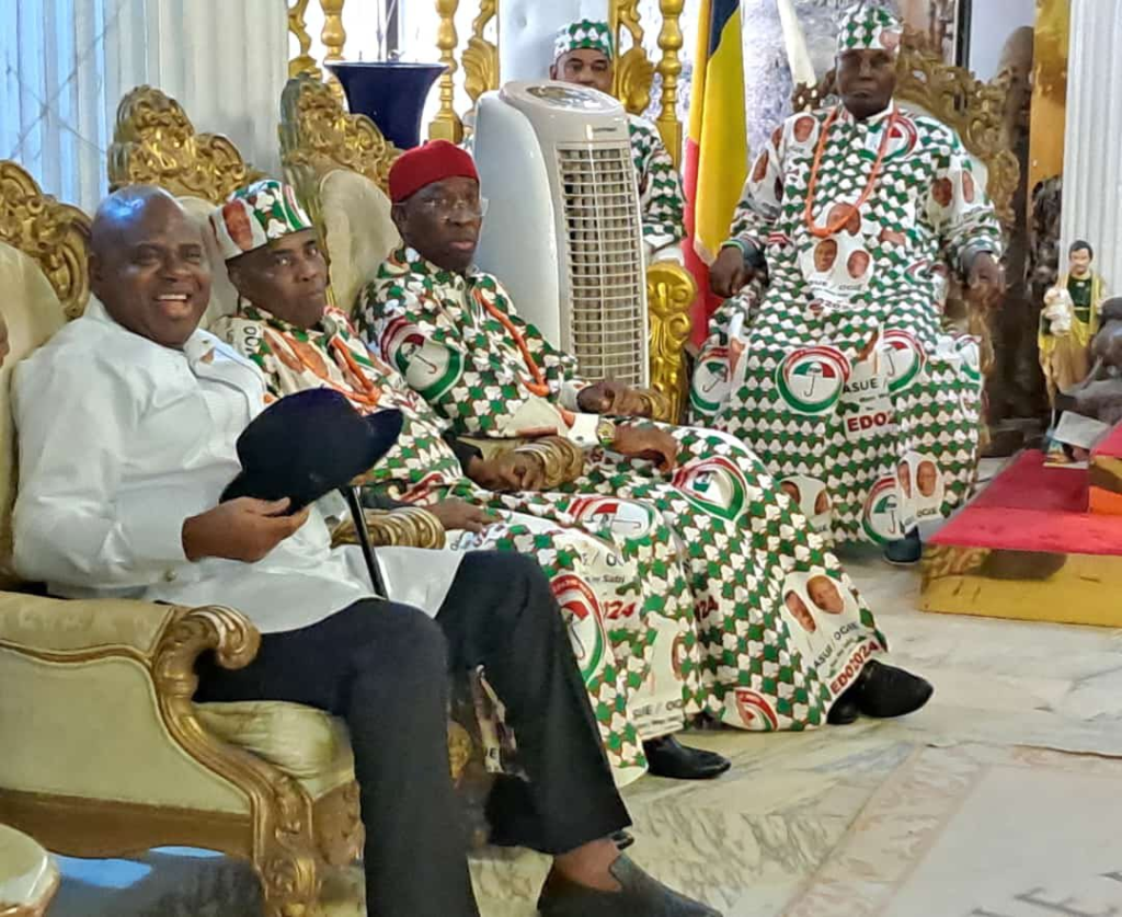 Photos: Atiku arrives Edo for PDP’s grand finale rally