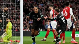 It was easy to get away from Thomas Partey to score against Arsenal – Virgil van Dijk