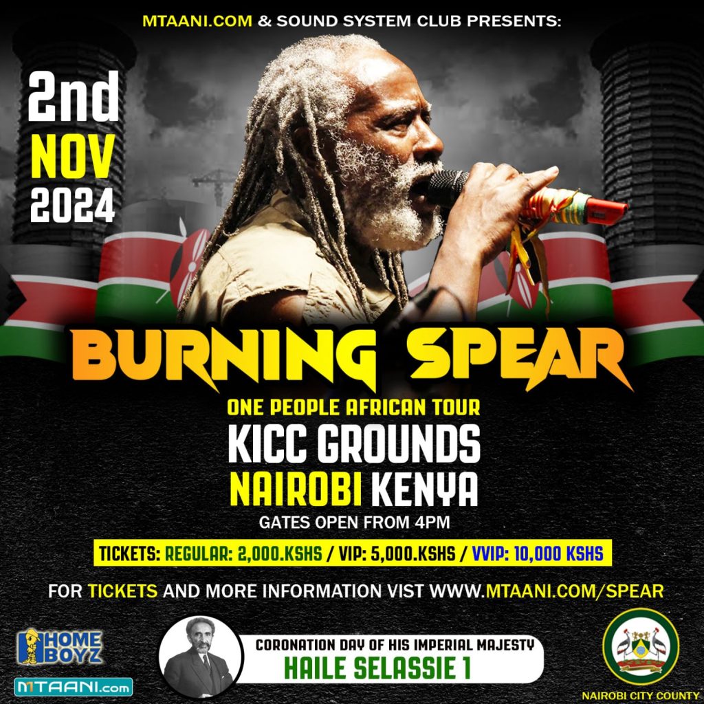 This SATURDAY: Burning Spear Live in Nairobi, Kenya – A Historic Reggae Event!