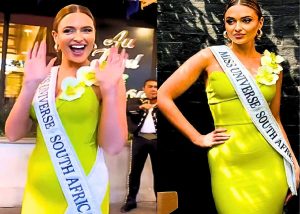 Mia le Roux embarks on historic Miss Universe journey