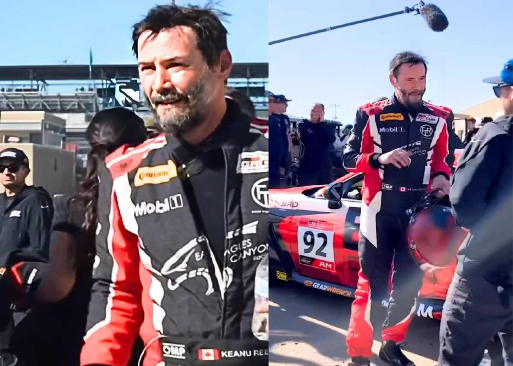 Keanu Reeves shocks fans with racing debut