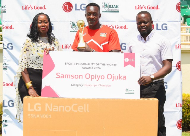 Paralympian  Samson Ojuka named SJAK Sports Personality for the month of September