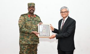 Muhoozi, Indian High Commissioner Rawat discuss strengthening forensic research