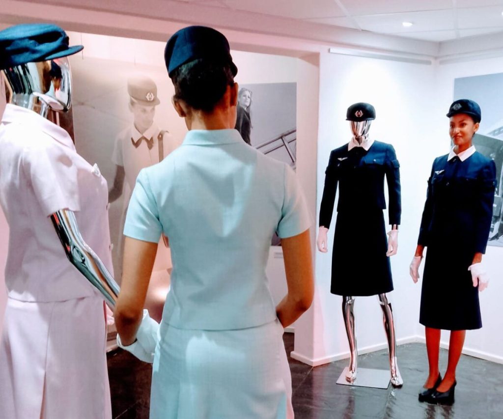 Johannesburg exhibition showcases evolution of airline uniforms