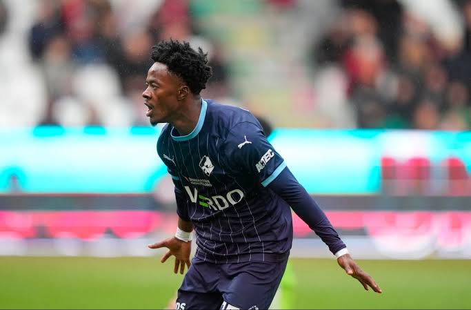 Ghanaian forward Mohammed Fuseini scores in Royale Union SG defeat to Cercle Brugge