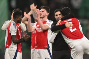 Thomas Partey leads Arsenalâs midfield in thrilling 5-1 victory over Sporting CP