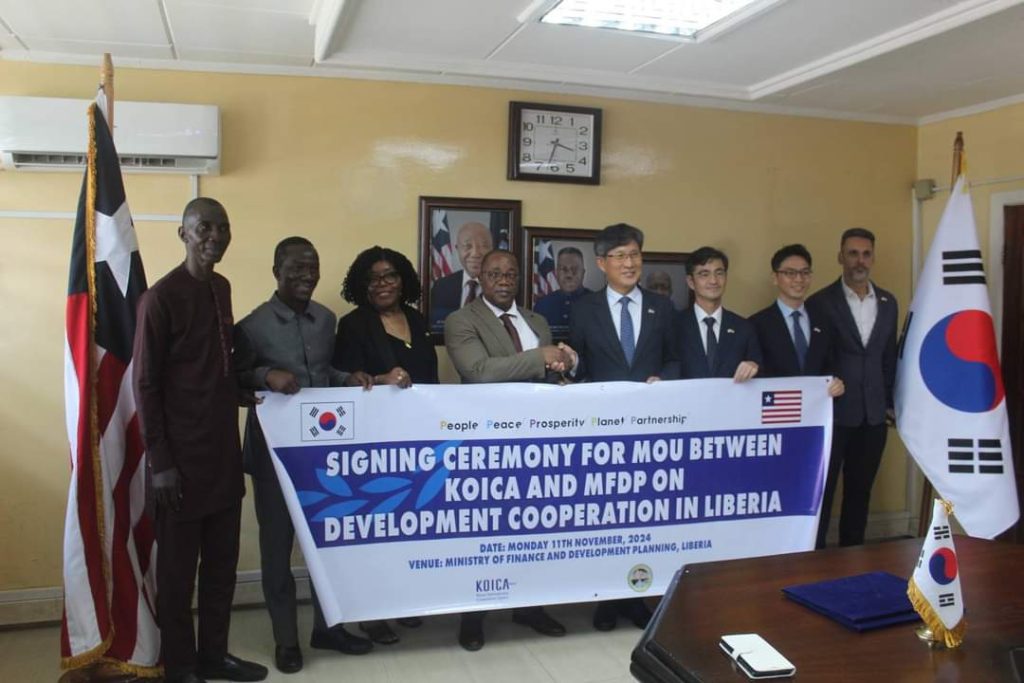 MFDP AND KOICA SIGN MEMORANDUM OF UNDERSTANDING FOR ENHANCED DEVELOPMENT COOPERATION IN LIBERIA