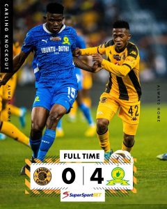 Baptism of fire: Only the Nedbank Cup left for Kaizer Chiefs after a 4-0 loss to Sundowns