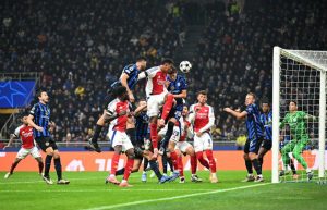 UCL: Ghana midfielder Thomas Partey features in Arsenalâs narrow defeat to Inter Milan