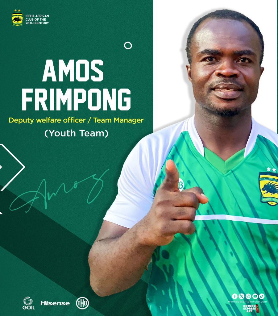 Ex-Kotoko captain Amos Frimpong returns to club as Deputy Welfare Officer