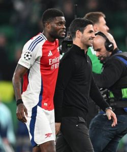 Thomas Partey’s consistency delights Mikel Arteta