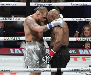 Mike Tyson battered by Youtuber Jake Paul in heavyweight return