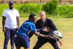 Prince William plays rugby on South Africa Earthshot Prize visit – PICTURES