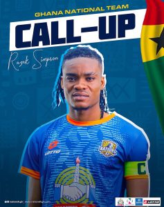 Nations FC congratulate captain Razak Simpson for earning Black Stars call-up