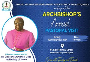 Archbishop of Tororo Dr Obbo set for 2024 pastoral visit to laity in Kampala