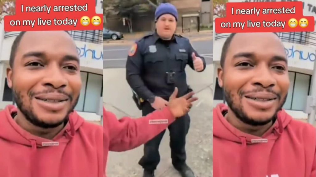 Twene Jonas was almost arrested by the US police; Here’s why (Video)