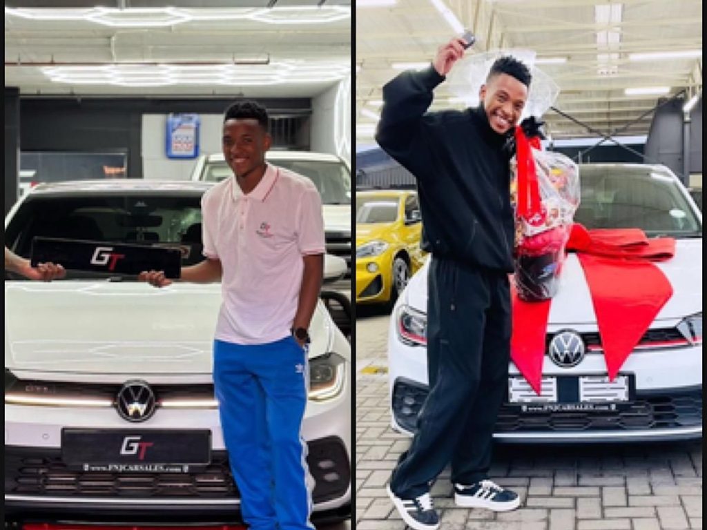 PICTURE: Orlando Pirates star Relebohile Mofokeng shows off his Polo GTi