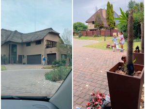 PICTURES: Inside Kaizer Chiefs star’s double-storey thatched house