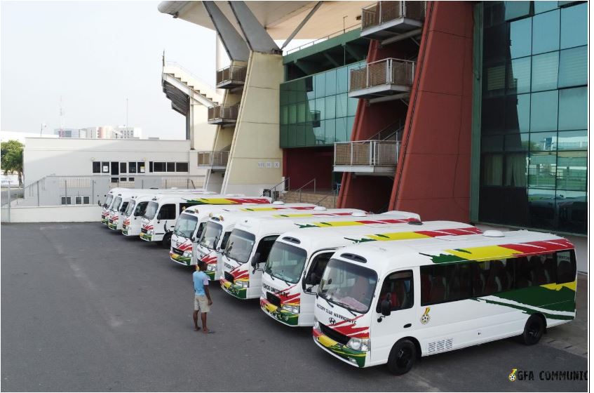 Promise delivered!! GFA hands over buses to Nine Division One League clubs