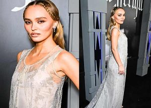 Lily-Rose Depp stuns at Nosferatu LA premiere