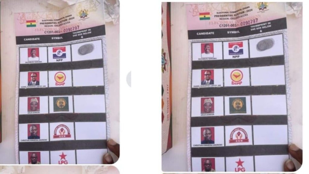 Special Voting: Security officer under fire for voting Bawumia and sharing photos