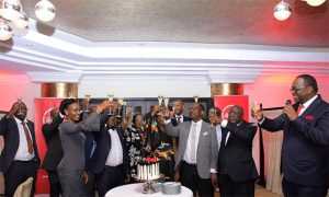 Absa Bank Uganda hails outgoing Board Chair Byarugaba, Board member Prof Nawangwe